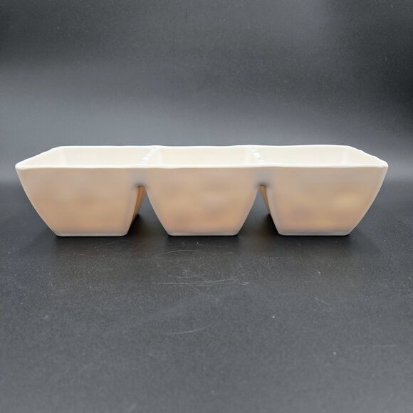 Rae Dunn Melamine Halloween Divided 3 Section Dish Black Cat Jack Olantern Boo - Picture 10 of 14